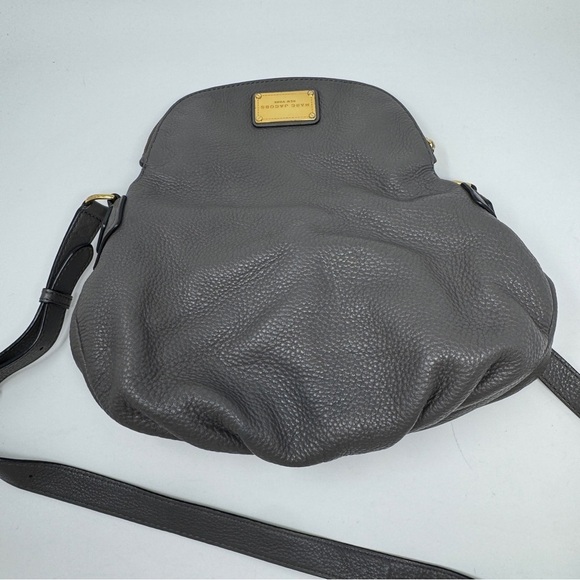 Marc by Marc Jacobs Classic Q Natasha Crossbody Bag Grey Pebbled Leather - Picture 9 of 12